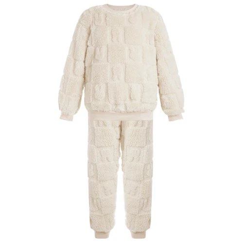 Kids Childrens Warm Fleece Pyjamas Set For Girls Boys Sleepwear 2 Pieces Sets - Bild 22 von 56