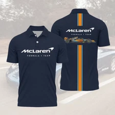 HOT SALE -McLaren F1 Logo Polo Shirt, McLaren Fans Shirt, Fomula 1 Polo Shirt