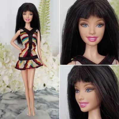 black barbie blonde hair