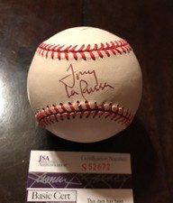 TONY LA RUSSA 1996 DIVISION SERIES SIGNED BASEBALL W/ SWEENEY/OTHERS JSA S52672