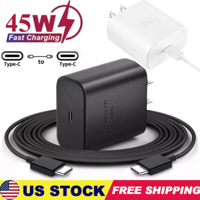 45W Super USB-C Fast Phone Charger USB-C Cable For Samsung A11 A12 A21 A31 A51