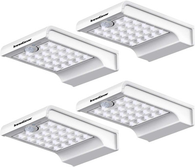 Gutter Lights, 24 Leds Outdoor Solar Lighting Wall Mount Motion Sensor for Secur