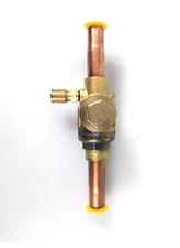 12BVT Refrigerant Ball Valve With TAP 1/2 ODS w/TAP 700 PSIG 48 BAR, HFC, HCFC,