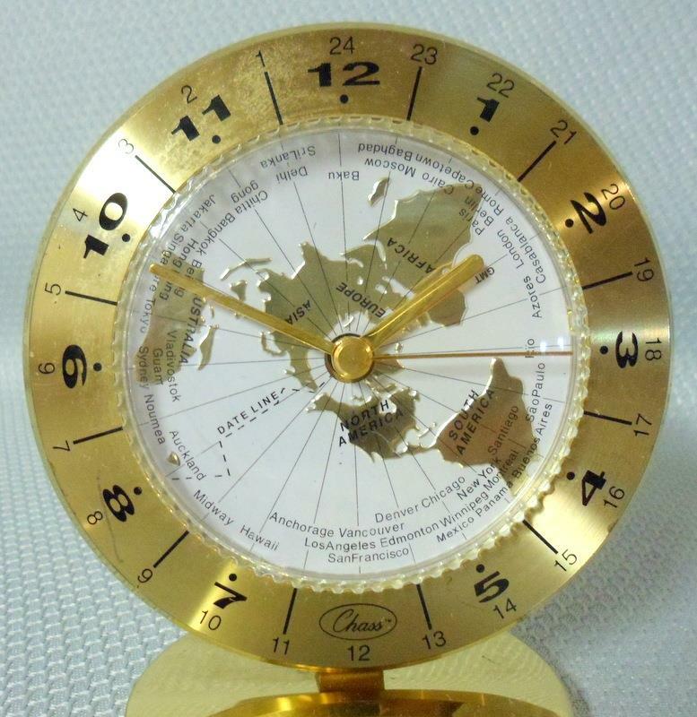 Chass World Time Desk Clock | eBay