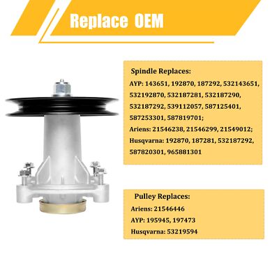 Mower Deck Spindle Husqvarna Lawn Mower Parts WELOVEHOME 187292