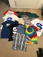 Lot Of 14 Small Unisex And Girls Tshirts Multiple Brands And Colors And Patterns