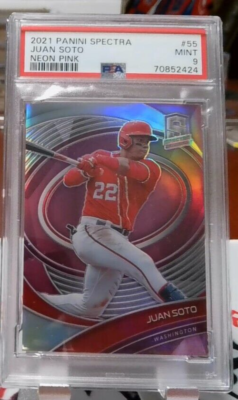 G562 2021 SPECTRA JUAN SOTO #55 PINK 15/40 PSA 9 | eBay