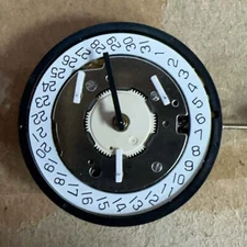 Swiss Made ISA 8174 Quartz Movement 6 Hands Golden Watch Part