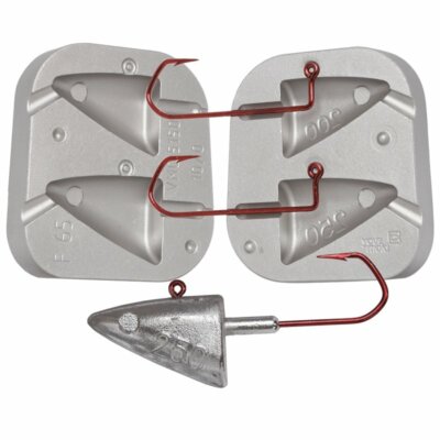 Twin Jig Head Mould Fishing Lure 200/250g VMC 5150 10/0 Boat Fishing, wrecks | eBay Twin Jig Head Mould Fishing Lure 200/250g VMC 5150 10/0 Boat Fishing, wrecks | eBay