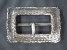 Vintage Tiffany  Co. Sterling Silver Belt Buckle - Hand Hammered - FREE SHIP 