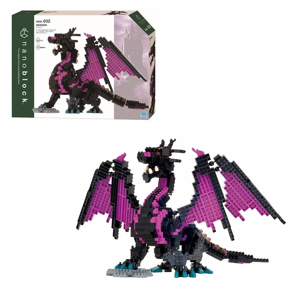 Nanoblock DX Dragon Purple and Black NEW