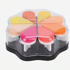 Colorful Petal-Shaped Ink Pad Set, 8 Colors - DIY Stamp Pad for Scrapbooking S