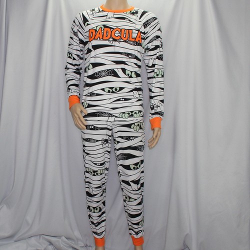 Dadcula Hombre Pequeño Halloween Pijama Conjunto Disfraz Momia Top 34-36 Inferior 28-30 - Imagen 2 de 16