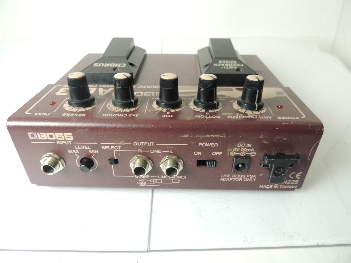 Boss AD-3 Acoustic Preamp Effects Pedal EQ Chorus Reverb Boss AD-3 Acoustic Preamp Effects Pedal EQ Chorus Reverb