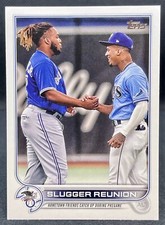 2022 Topps Series 1 Slugger Reunion Wander Franco & Guerrero Jr Insert #329