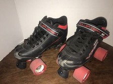 M4 Viper Speed Roller Derby RD Mens Size 5 Quad Skates Black Red Skating