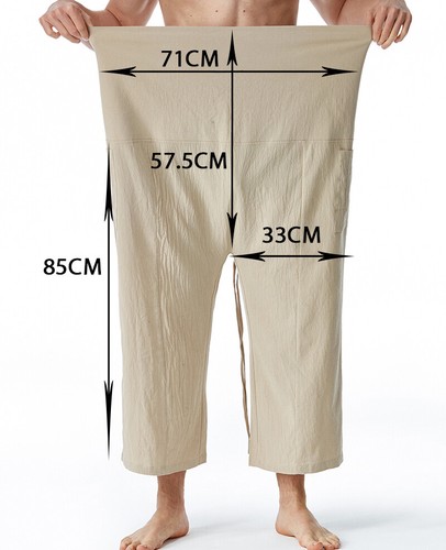 Hose Herren Damen Locker Yoga Harem Freizeithose Oberbekleidung Komfort Freie Größe - Bild 7 von 28