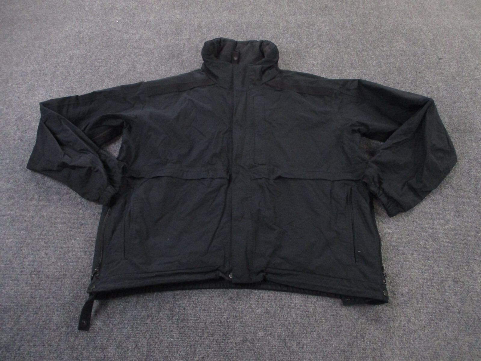 North Face Jacket Men XL Black Canvas Outdoors Hiking Coat Work Heavy Camping