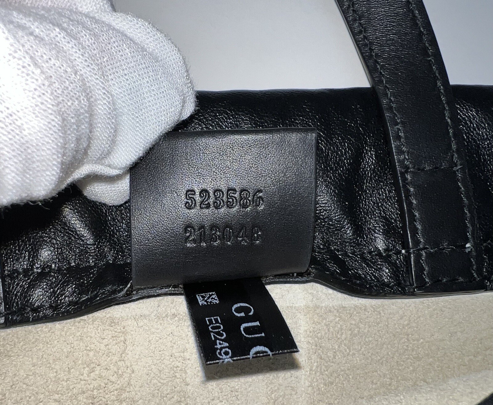 Gucci Zaino White Cripto Logo Drawstring Backpack… - image 9