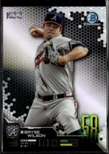 2019 Bowman Chrome Top 100 Bryse Wilson Atlanta Braves #BTP58 