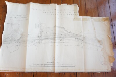 c1916 Wincobank & Meadow Hall Station Midland Eisenbahn Karte LMS Derby