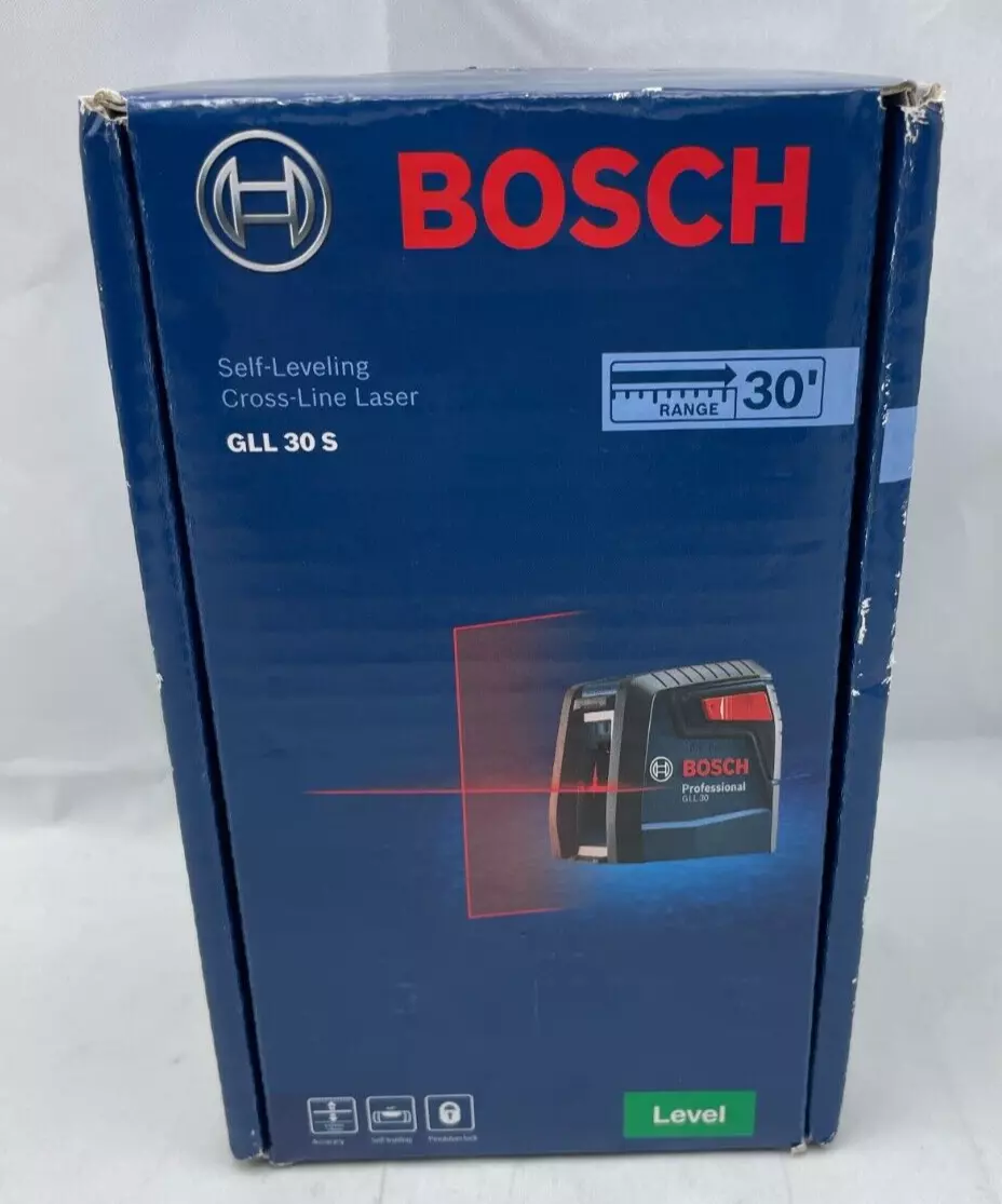 Bosch Red 30-ft Self-Leveling Indoor Cross-line Laser Level with Cross Beam  in the Laser Levels department at