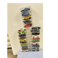 A lot of 25 Hot Wheels Cars w/ Individual Clear Display Cases