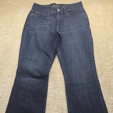 Lee Womens Regular Fit Bootcut Mid Rise Flex Motion Jeans Dark Wash Size 6M