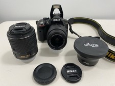 Nikon D3300 DSLR Camera with 3 Lenses, Case, and Accessories Great Condition