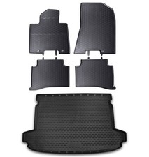 Gummi Fußmatten Kofferraumwanne Set für Kia Sportage 4 QL 2016- Gummimatten