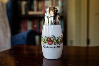 Vintage Gemco Spice Of Life 6'' Dispensateur Sugar Cheese Dispenser Corning Ware