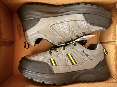 Avalanche Boys Youth Size 1 Sneakers Gray Black Athletic Hiking Shoes New in Box
