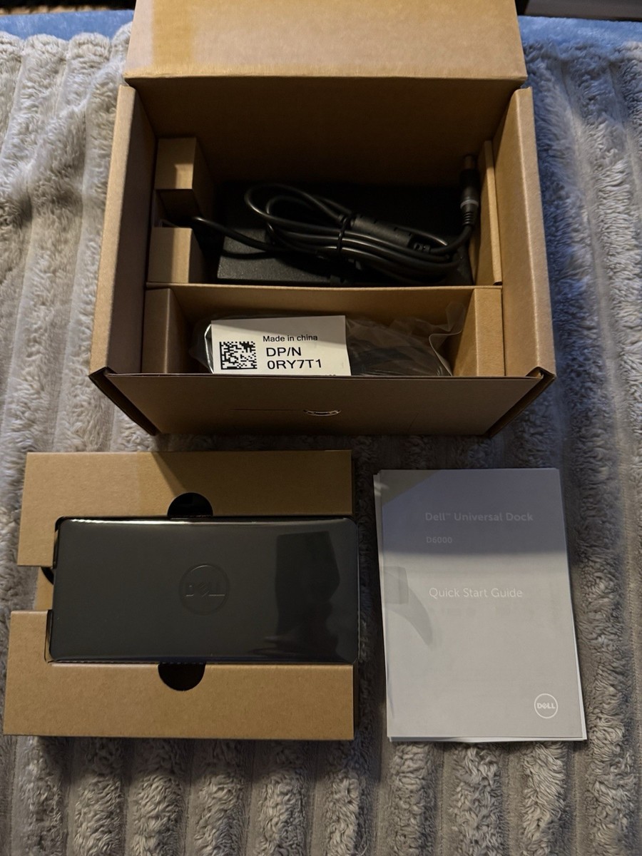 Dell D6000 Universal Docking Station - Black for sale online