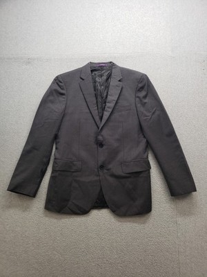 Bartorelerri Napoli Men Jacket 48 Gray 100% Wool Two Button Pocket Office Blazer