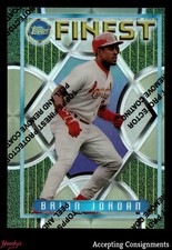 1995 Finest Refractors #326 Brian Jordan w/ Protector CARDINALS