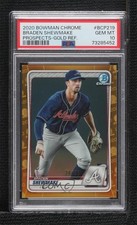 2020 Bowman Chrome Prospects Gold Refractor 24/50 Braden Shewmake PSA 10 j6a