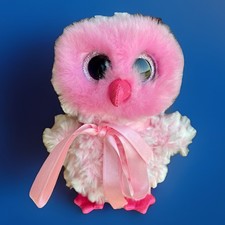 Alles 5€ ! - TY Plüsch Eule 19cm Glubschi Ostern Frühling - unbenutzt