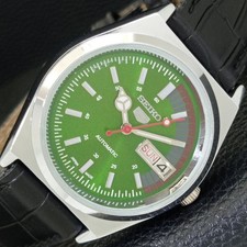 AUTOMATIC VINTAGE REFURBISHED SEIKO 5 6309A JAPAN MENS GREEN WATCH a440888-d