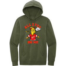 NEW RETRO KINGS THUG LIFE BART TOON OLIVE GREEN Hoodie SMALL-4XLARGE MADE IN USA