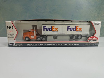 Model Power 22002 HO Scale Tractor & Trailer Fedex #0397 READ | eBay
