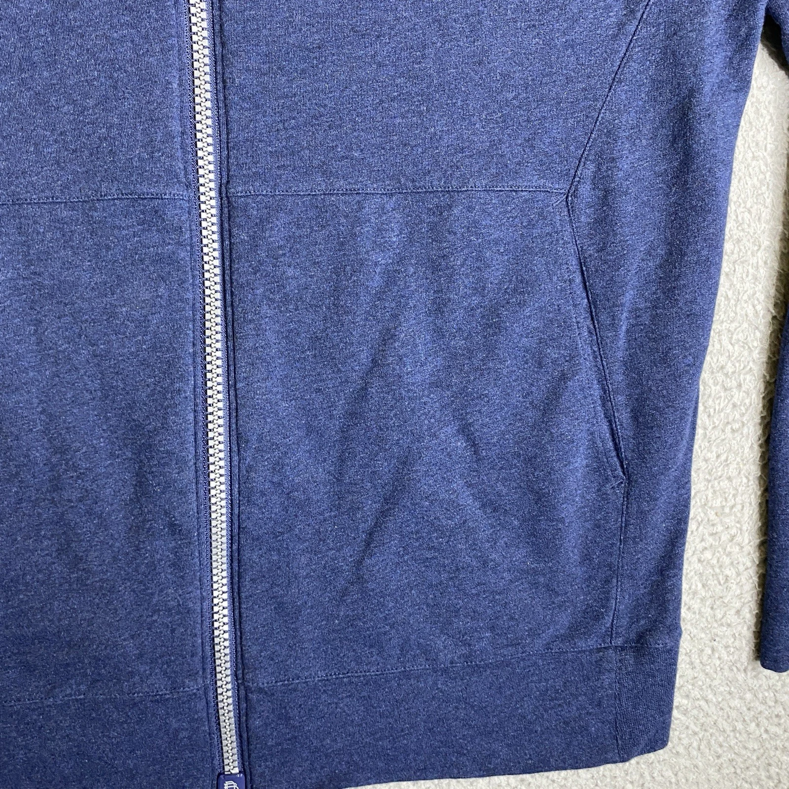 B Draddy Mara Jacket Mens Large Blue Full Zip Mock Neck MCC Logo Golf Preppy - product detail image 4