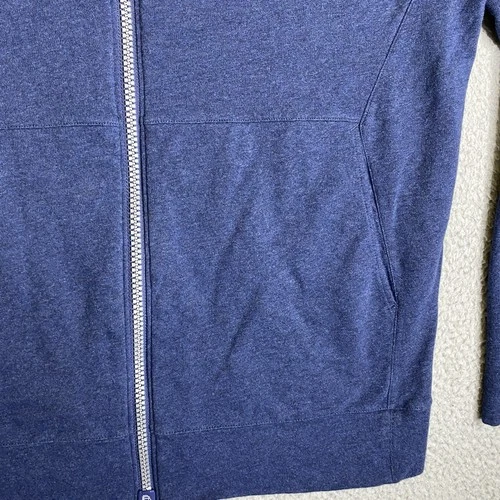 B Draddy Mara Jacket Mens Large Blue Full Zip Mock Neck MCC Logo Golf Preppy image 4