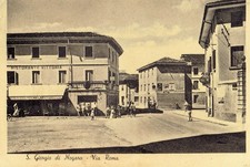 SAN GIORGIO DI NOGARO (Udine). Via ROMA. Ristorante VITTORIA. Vg. c/fr. 1954.