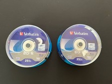 Lot of 2 --- Verbatim BD-R Blu-ray 16X 25 Pack 25GB 97457 New Sealed
