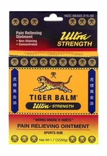 Tiger Balm Pain Relieving Ointment Ultra Strength Sports Rub 1.7 oz Pack of 2