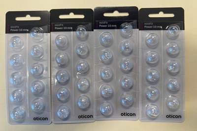 Oticon miniFit 10mm Power Domes - 4 Packs (40 Units)