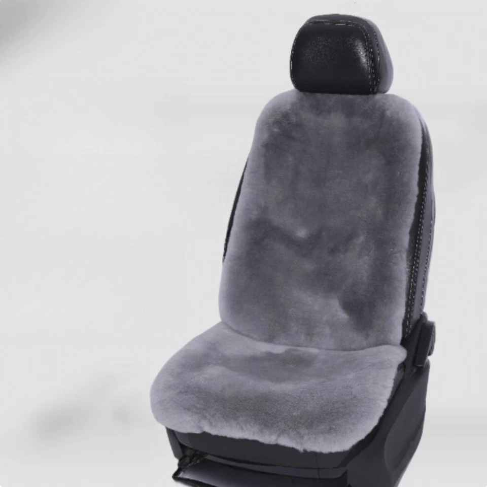 Protector de asiento de coche 100 % natural universal de piel de oveja genuina 100 % Foto 2 de 4