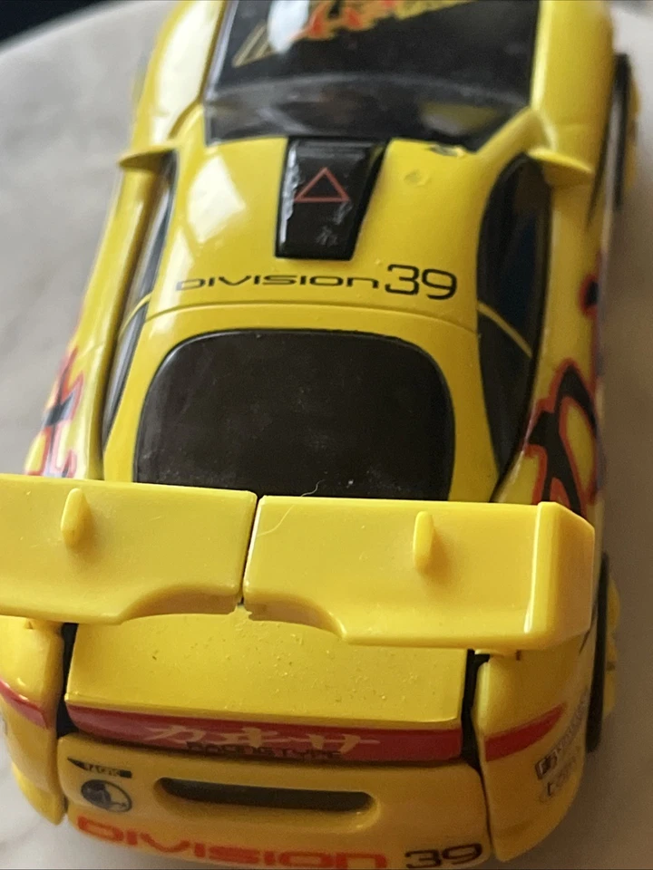 Hot Wheels Vintage Shogun Sea Racer Episode IV Yellow Transforming Car Works - Image 4 of 4