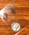 1928  SILVER MERCURY DIME - GRADES "VERY FINE"