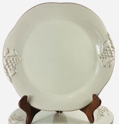 Casafina Casa Stone Madeira Harvest VANILLA Salad Plate 8.5  Stoneware  Lot Of 3